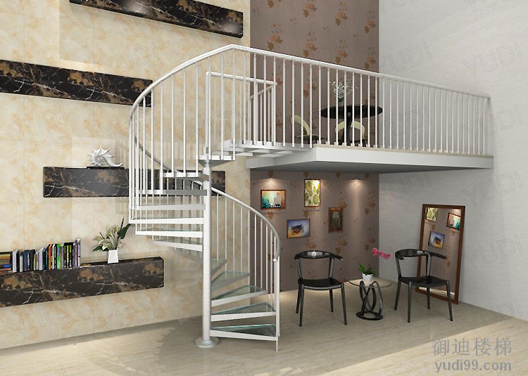 YUDI Stairs Custom made spiral stairs outside vendor for aprtment