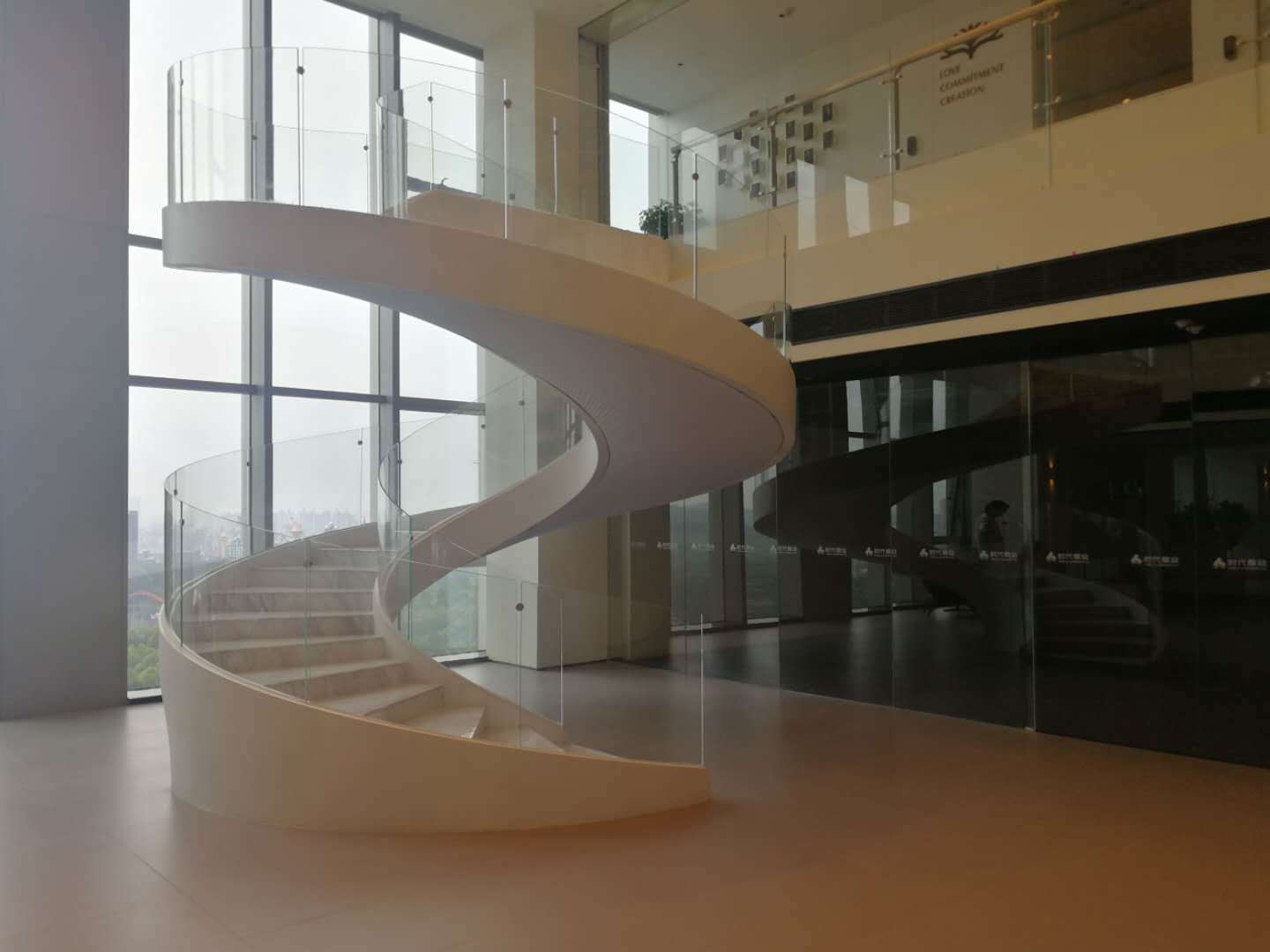 YUDI Stairs curved staircase manufacturers for villa