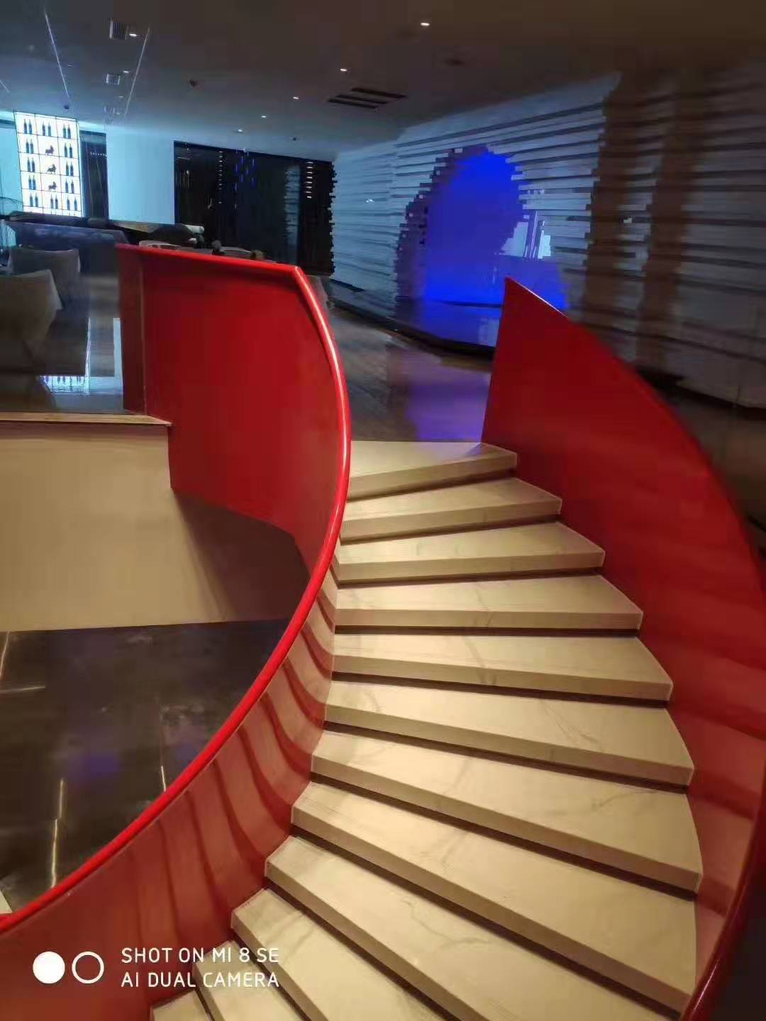 Customized curved staircase company for house-2