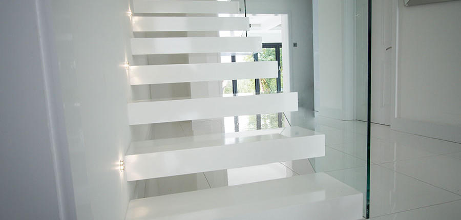 YUDI Stairs Customized floating glass staircase wholesale for hotel
