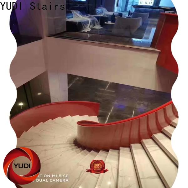 YUDI Stairs curved staircase manufacturers factory for indoor