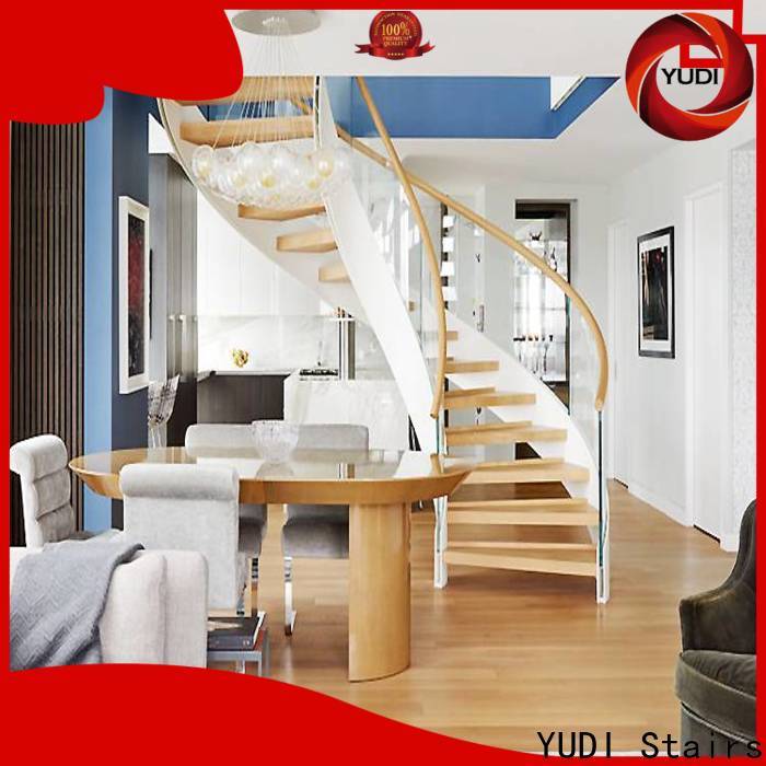 YUDI Stairs Best contemporary curved staircase price for indoor