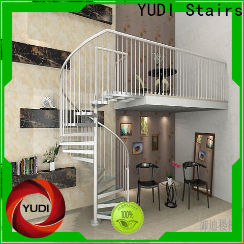 YUDI Stairs Custom made square spiral staircase wholesale for home