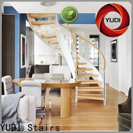 YUDI Stairs Latest contemporary curved staircase factory price for indoor