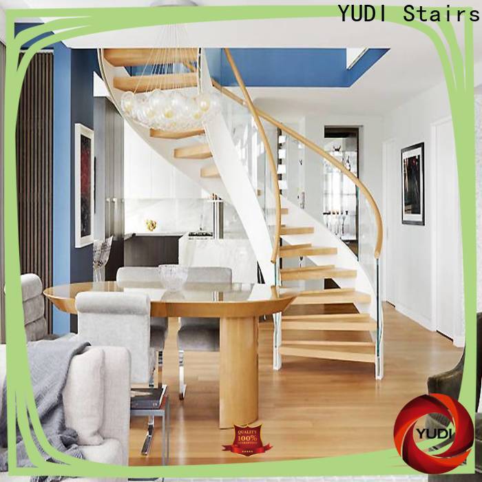 YUDI Stairs curved staircase suppliers for indoor