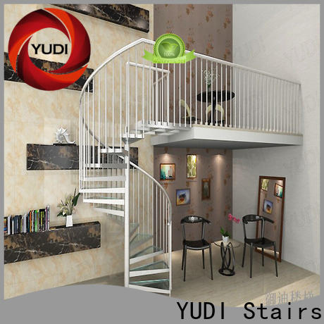 YUDI Stairs glass spiral staircase price for home
