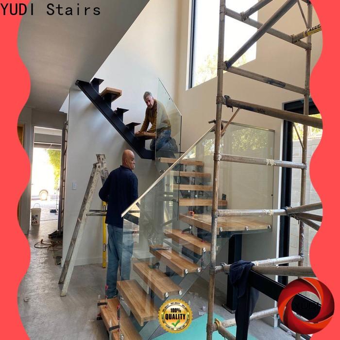 Custom made straight staircase supply for commercial use