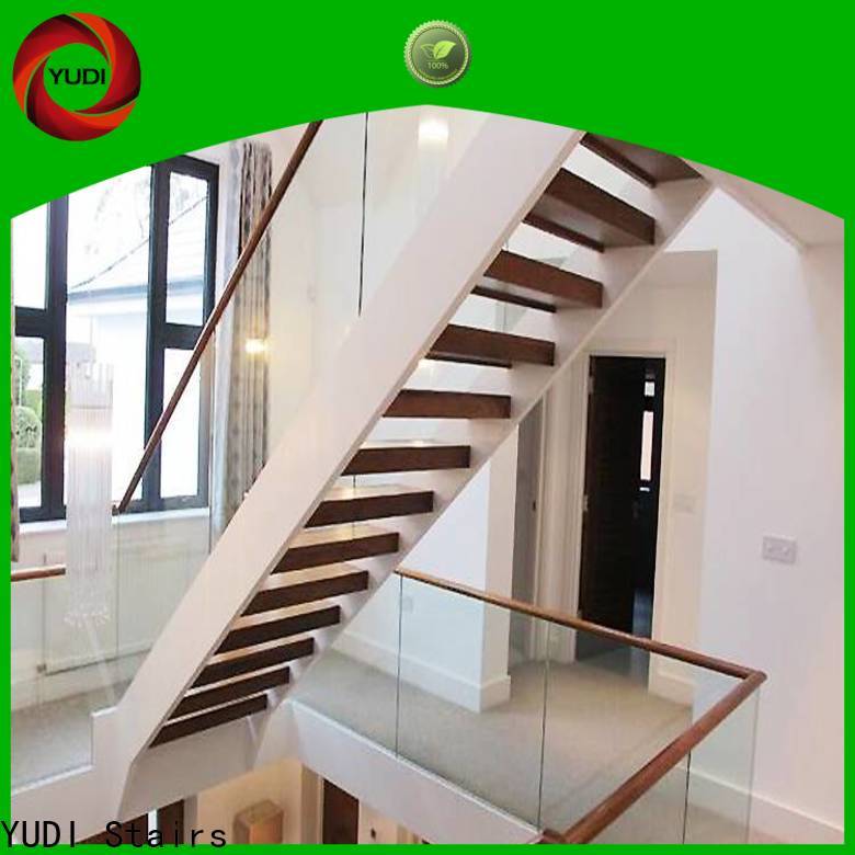 YUDI Stairs u shaped stairs with landing company for home
