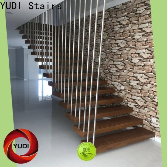 YUDI Stairs Custom made floating spiral staircase vendor for office building