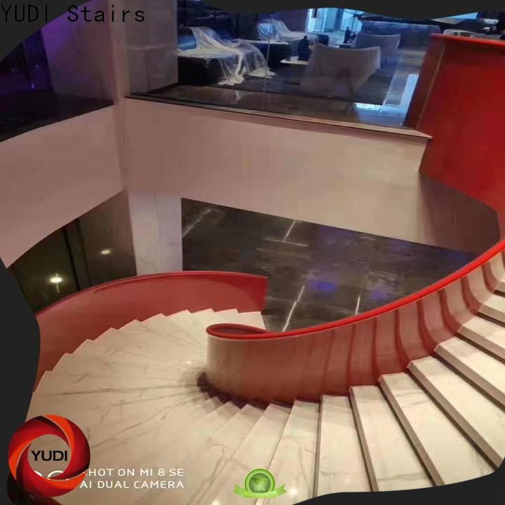 Custom contemporary curved staircase for house