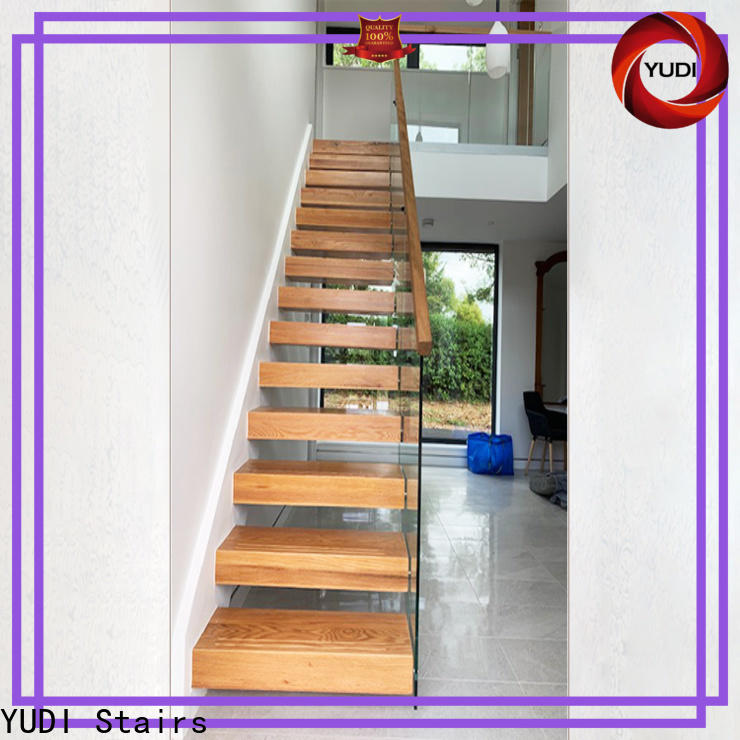 YUDI Stairs Best floating oak staircase wholesale for hotel