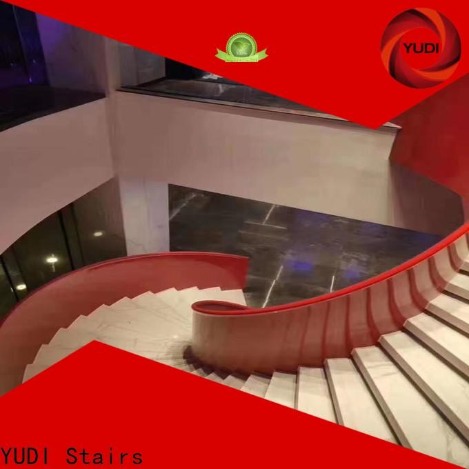 YUDI Stairs Custom curved staircase cost factory price for aprtment