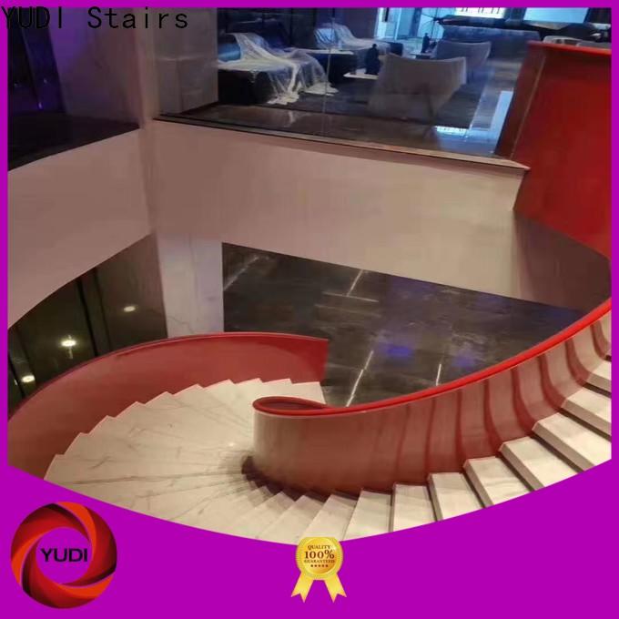 YUDI Stairs curved concrete staircase vendor for villa