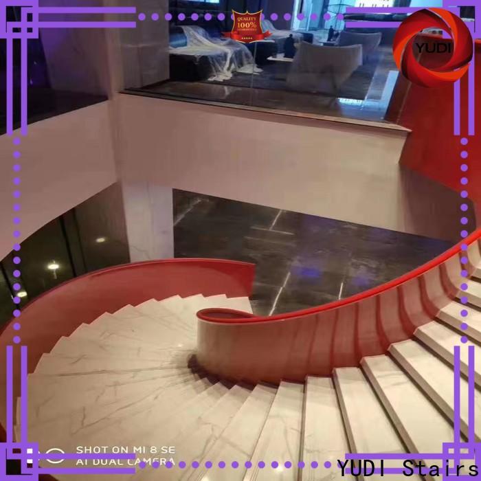 YUDI Stairs Latest building curved stairs manufacturers for house