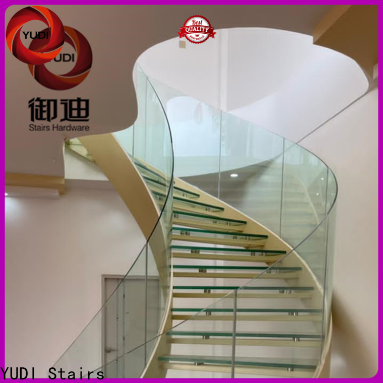 YUDI Stairs New double curved staircase manufacturers for villa