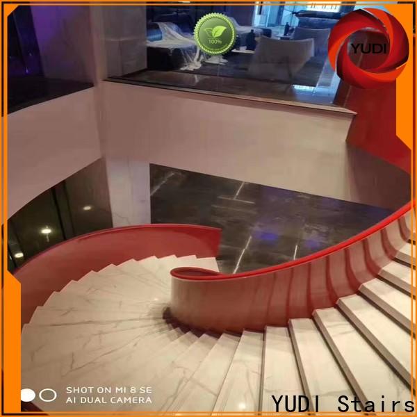 YUDI Stairs Latest curved staircase cost factory price for aprtment